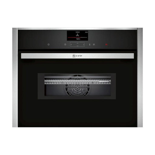 Neff N90 C27MS22H0B Built In Compact Pyrolytic Oven & Microwave - Stainless Steel