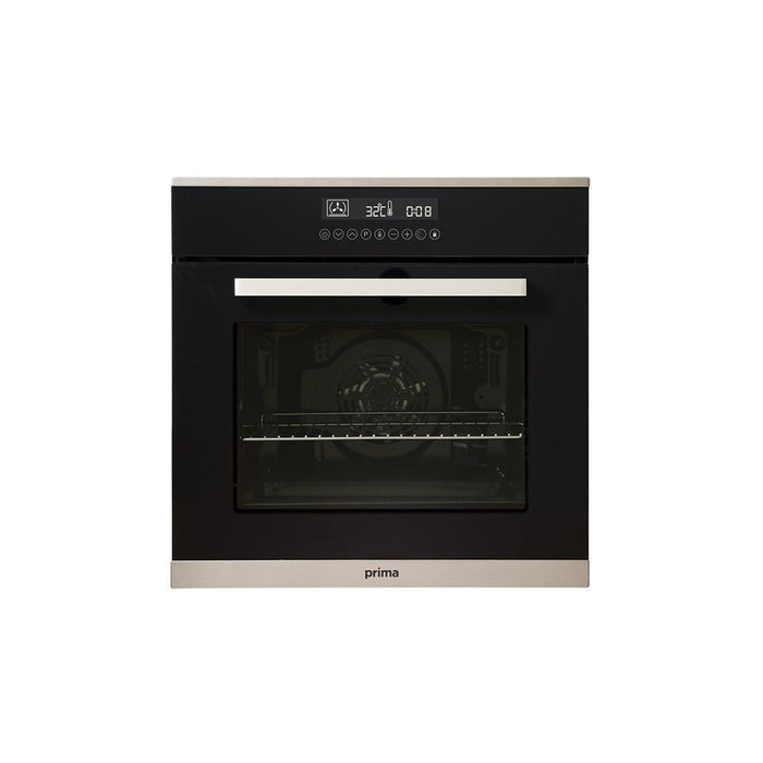 Prima+ PRSO108 Black and Stainless Steel Built In Single Electric Fan Oven