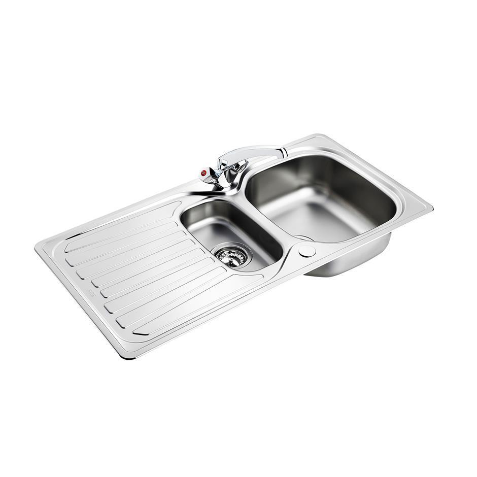 Armitage Shanks Sandringham Inset Stainless Steel Kitchen Sink Pack wi