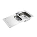 Armitage Shanks Sandringham Select Sink Pack, Inset Stainless Steel 1.5 Bowl and Drainer Complete with Sandringham Dual Control Sink 1 Taphole Mixer, -1/2inch Basket Strainer Waste - Unbeatable Bathrooms