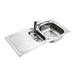 Armitage Shanks Sandringham Select Sink Pack, Inset Stainless Steel 1.5 Bowl and Drainer Complete with Sandringham Single Lever Sink 1 Taphole Mixer, -1/2inch Basket Strainer Waste - Unbeatable Bathrooms