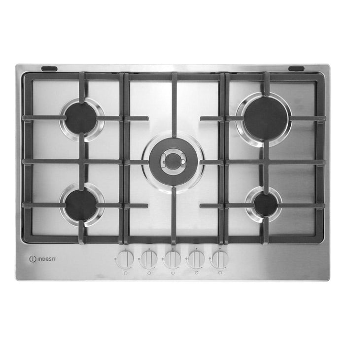 Indesit THP 751 W/IX/I 75cm Gas Hob - Stainless  Steel