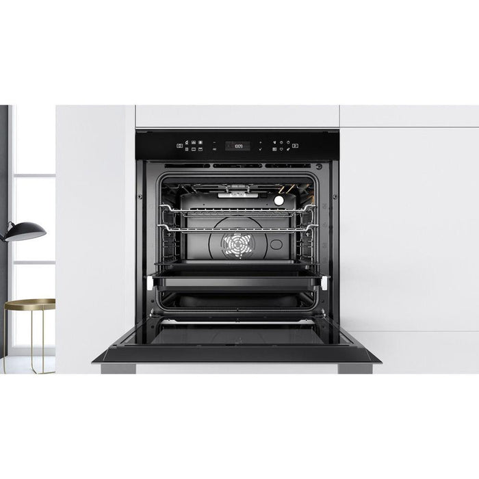 Whirlpool W7 OM4 4S1 P B/I Single Pyrolytic Oven - Black & Stainless Steel Additional Image 3